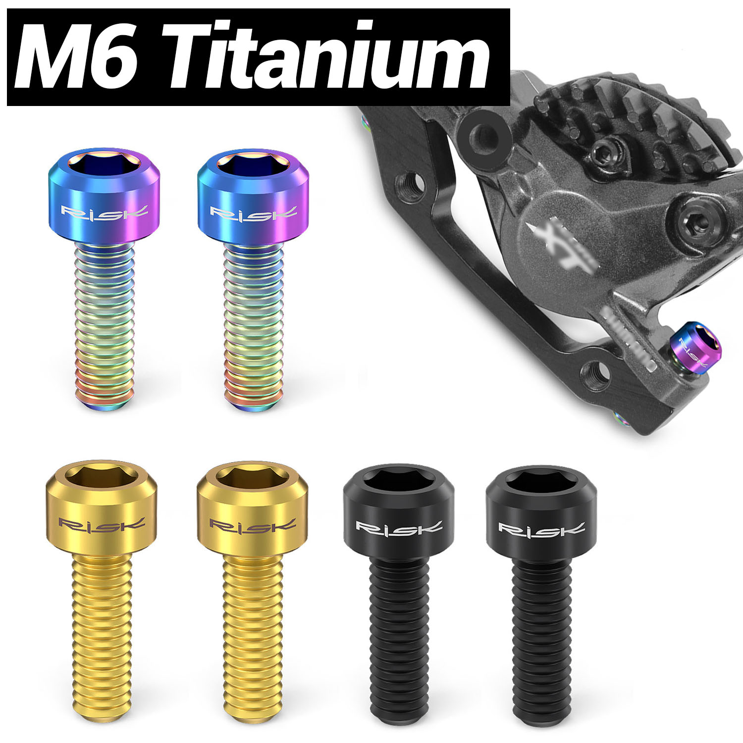Hydraulic Brake Bleed - Титановый болт для тормозного суппорта M6,