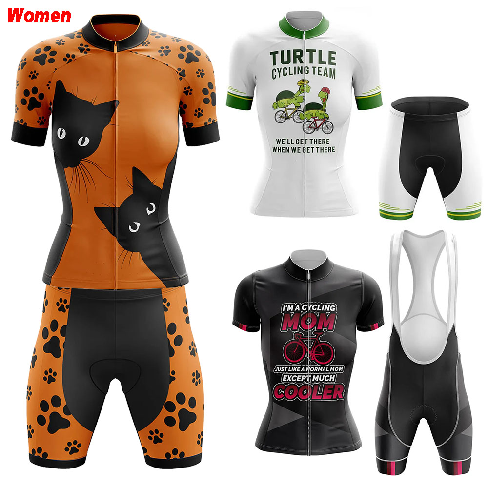 Mountain Biking Outfits Women - Peek A Boo Cat Полиэстер Одежда