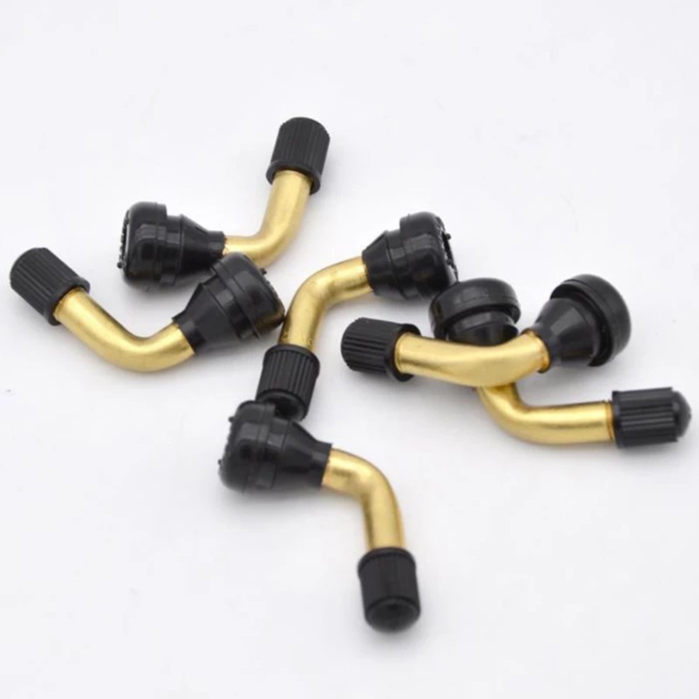 Tubeless Valve Core - Резиновые/латунные угловые стебли клапана, 2 шт.,